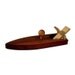 Rubber Band Powered Wooden Toy Race Boat - Kids Wood Bath Toy For Girls and Boys