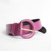 80s vintage Magid leather belt / vintage muted fuchsia leather belt / M