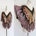 70s SILK and SEQUIN Beaded Butterfly Blouse (os)