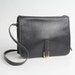 70s vintage COACH black leather messenger bag