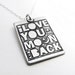 I love you to the moon and back necklace, Valentine's day jewelry, eco friendly silver