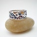 Wide Silver Ring, Silver Coral Ring, Chunky Silver Ring, Silver Band Ring, Multi Color Silver Ring