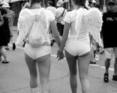 Cheruburlesque - 6x9 Matted Black & White Photograph