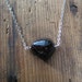 CLEARANCE - Garnet and Sterling Silver Necklace, Gifts for her, Valentines Gifts, Affordable Jewelry, Gifts under 10, Ready to Ship