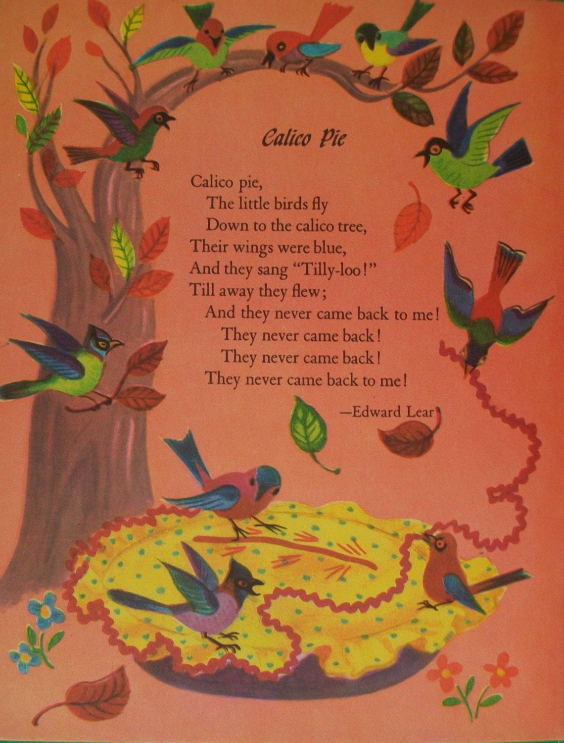 Vintage 1950's Children's Book My Poetry Book