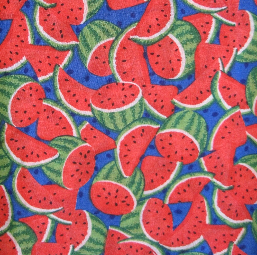 Watermelon Fabric 1 Yard Cotton Prewashed by