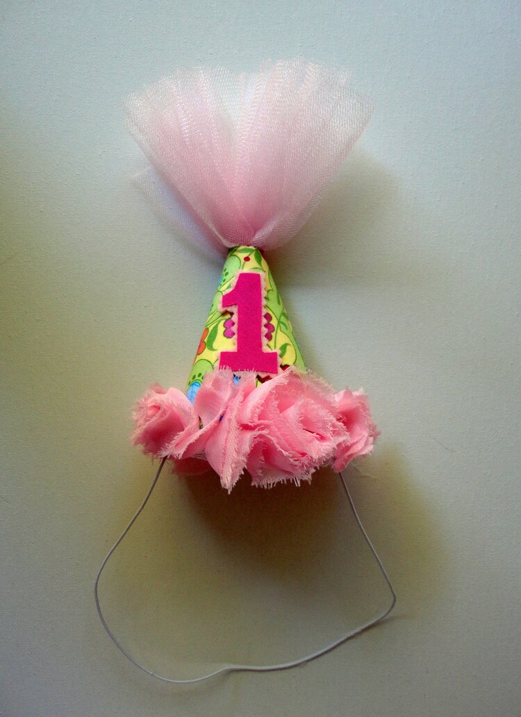 Party Hat Headband and Iron on with Prioirty by alphabulous