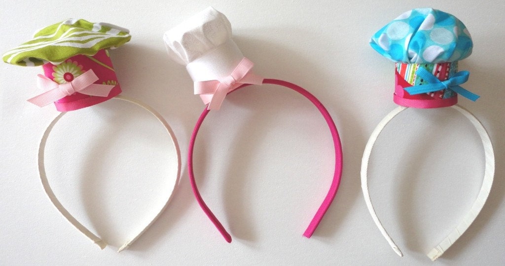 Mini Chef Hat Headband by alphabulous on Etsy