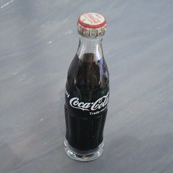 Vintage Coca Cola Mini Coke Bottle Little Glass Soda by Vintage4U