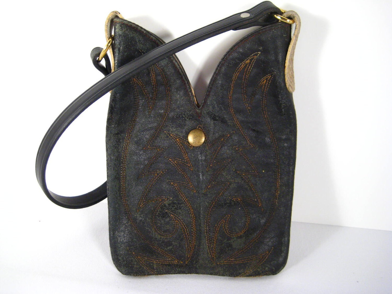 Reclaimed Cowboy Boot Top Purse