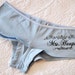 Something Blue Personalized Boy Cut Wedding Undies
