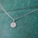 ONE Charm Tiny Initial Necklace in Sterling Silver