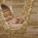 Textured Tan and Cream Baby Hammock Photo Prop -- PLEASE ALLOW TWO WEEKS