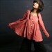 Pearl linen shirt (light coral) Y1001