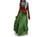 Peacock maxi skirt (Q1028)