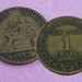 A franc (or two) for your thoughts... - Set of 2 Vintage French Francs