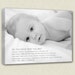 Reserved 16x20 for Alisha Personalized Holiday Gift Personalized Baby Childs Photo to Canvas Art Words ,quotes 16x20