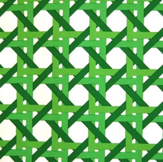 Items similar to green trellis vintage wallpaper on Etsy
