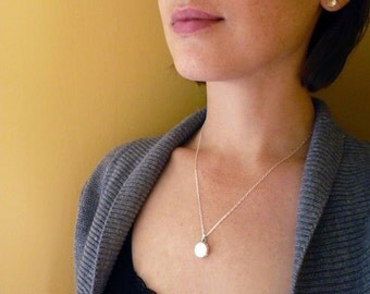 Sterling Silver Locket Necklace - Sweet Heirloom Quality Gift. Solid Sterling Silver Locket. Locket Pendant Necklace. Keepsake Locket.