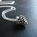 Tiny Pinecone Necklace in Sterling Silver