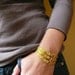 Vintage Brass Mesh Bracelets - Set of Three - Adjustable