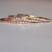 skinny and stackable ETERNITY diamond wedding band 14k WHITE or ROSE or YELLOW gold
