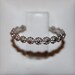 Flower eternity wedding band 14k white gold