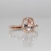 reserved- Rose gold engagement ring sapphire ring diamond ring 1.95ct cushion sapphire 14k rose gold. Engagement rings by Eidelprecious