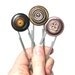 FREE SHIPPING Vintage Button Bookmarks Woodland Brown Set