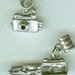 Sterling Silver CAMERA with BIRDIE Bead Charm for Trollbead, European and Name Brand Add a Bead Bracelets - 3D- Opens