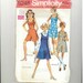 Vintage 1969 Misses Dress Pattern Simplicity 8248 Size 12 Bust 34 99