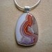 Beautiful Tee Pee Canyon Agate Pendant