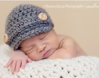 baby winter hat, newborn winter hat, infant winter hat, baby boy winter hat, winter hat for baby, baby winter beanie, grey winter hat