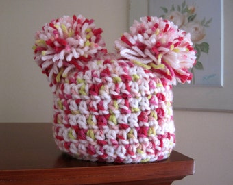 Crochet Baby Hat, Crochet Newborn Hat, Crochet Infant Hat, Baby Girl Hat, Girl Newborn Hat, Infant Girl Hat, Baby Beanie, Newborn Beanie Red