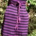 SALE.. Purple and Black stripy Cassiopeia Vest with purple lace