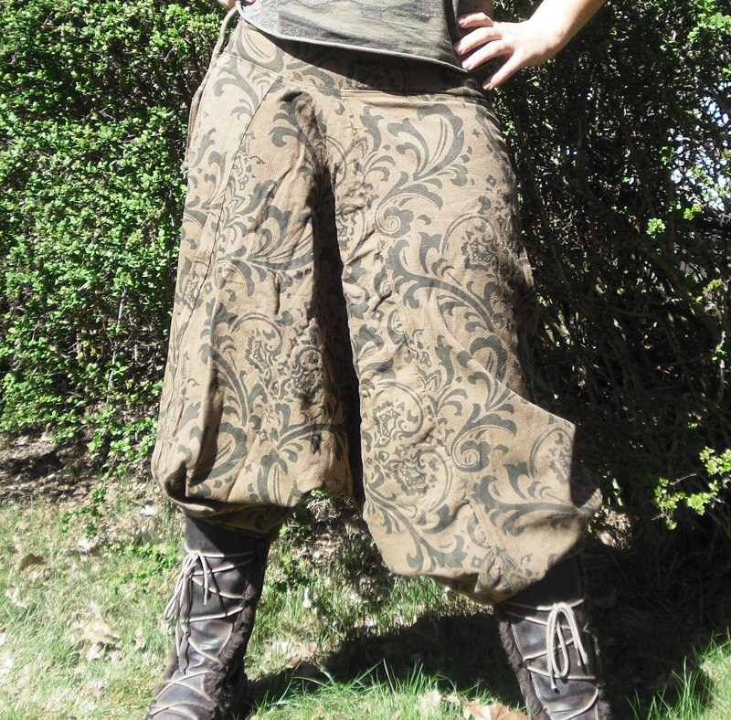 Punjabi pants with pattern by TimjanDesign on Etsy