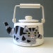 Martin Leman Gray Tabby cat kettle, 1980s.