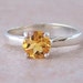 Genuine Citrine Sterling Silver Ring, Cavalier Creations