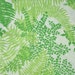 Vintage Sheet Fat Quarter - green ferns and leaves