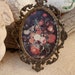 Vintage Italian ornate metal frame - decorative, gold, brass, 3.5 x 5