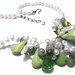SALE........One of a Kind Cultured Freshwater Pearl, Turquoise, Jade, Cats Eye, Green Quartz and Sterling Silver Necklace