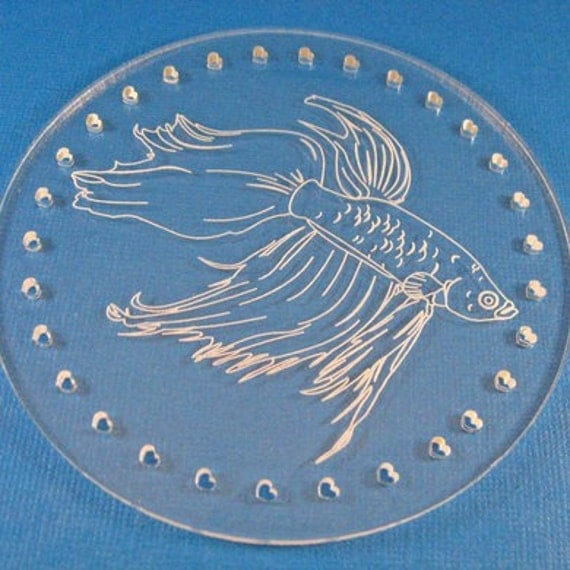 Items similar to Betta Halo, Betta Fish Bowl Cover on Etsy