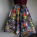 Comic Book Hero Skirt, Captain America, Comic Book Skirt, Captain America Skirts, Marvel Skirts, Super Hero Skirts, Geekery, TinTiara Skirts