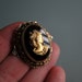 Black and Gold Victorian Brooch