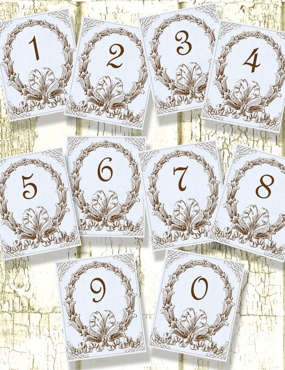 table numbers clipart - photo #26