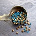 3 Day Sale-Vintage Chatons-Vintage Swarovski Chatons-Aquamarin-2.40mm-2.50mm-Scoop