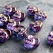 15% Off Storewide-Coupon Code Summertime-Vintage Glass Beads-Vintage Czech Pressed Glass Pansy Beads-9mm-12 Beads