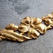 Vintage Brass Stamping-Vintage Brass Floral Stem Stamping-1