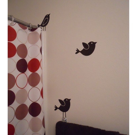 Items similar to 3 Birds Vinyl Wall Decals on Etsy