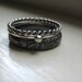 Rustic dark stacking trio